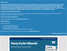 Tablet Screenshot of kuriermlawski.pl